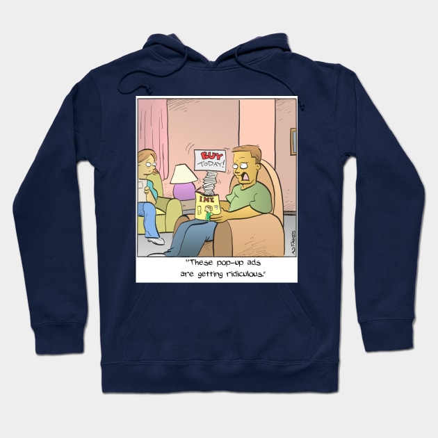 Pop-Up Ads Hoodie by cartoonistnate